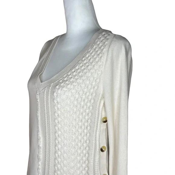 SaturdaySunday Cream Knit Sweater Size XS - Picture 2 of 8